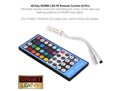 IR Remote Control for RGBW / RGB+W LED Lights