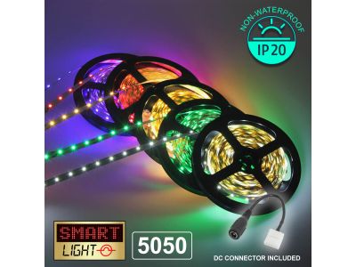 5050 5M/-10M LED Flexible Self Adhesive 12V Strip - NON WATERPROOF 