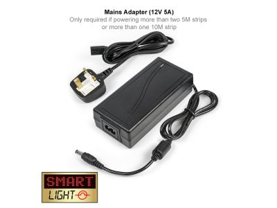 12V 5A DC Adapter for LED Lights