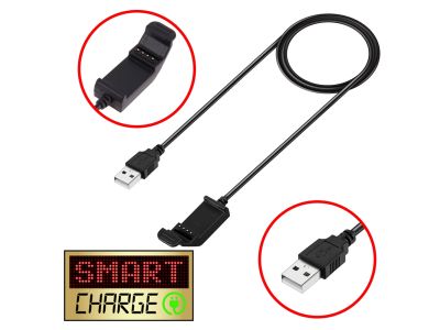 SmartCharge 1M USB Charging/Data Cable/Clip For Garmin Edge 20/25 GPS Bike Computer