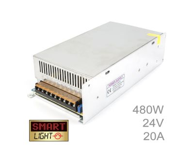 480W (24V/20A) Commercial Power Supply for LED Strips