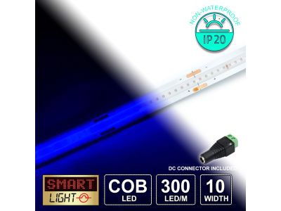 12V Blue Economy COB LED Strip (300 LED/m)