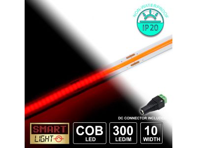 12V Red Economy COB LED Strip (300 LED/m)