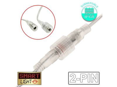 IP68 Male/Female Connector Cable - 2 Pin Single Colour LED