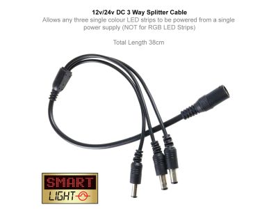 3-Way Splitter for Single Colour LED Lights