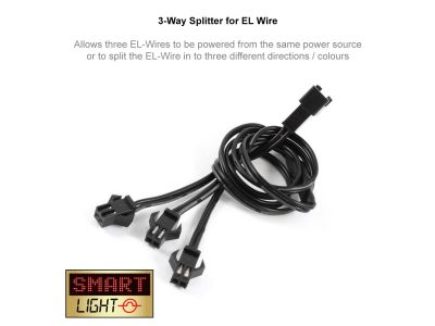 3-Way Splitter for EL Wire