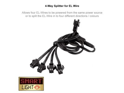 4-Way Splitter for EL Wire