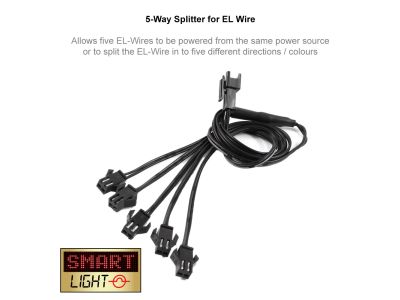 5-Way Splitter for EL Wire