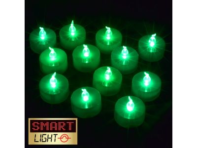 Smartlight GREEN Flameless LED Tealights
