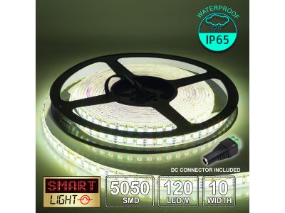 12V/5M SMD 5050 IP65 Waterproof Strip 600 LED (120LED/M) - WARM WHITE