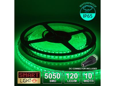 12V/5M SMD 5050 IP65 Waterproof Strip 600 LED (120LED/M) - GREEN