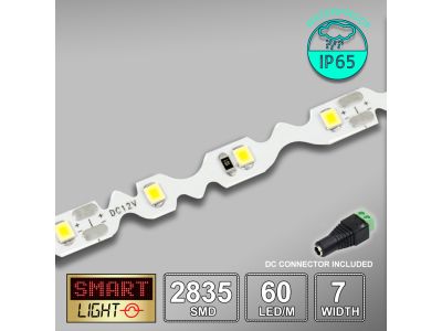 12V/5M S-Shape SMD 2835 IP65 Waterproof Strip 300 LED - WARM WHITE