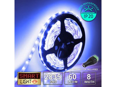 12V/5M SMD 2835 IP20 Non-Waterproof Strip 300 LED - BLUE