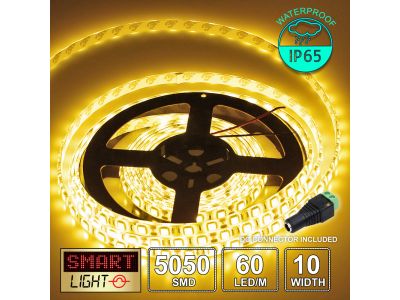 12V/5M SMD 5050 IP65 Waterproof Strip 300 LED - YELLOW