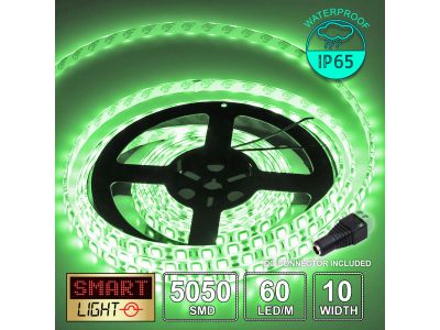 12V/5M SMD 5050 IP65 Waterproof Strip 300 LED - GREEN