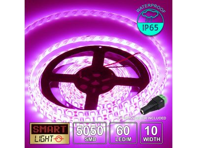 12V/5M SMD 5050 IP65 Waterproof Strip 300 LED - PINK