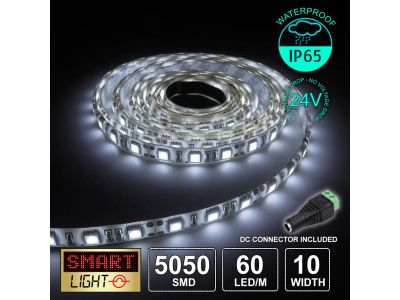 24V/5m SMD 5050 IP65 Waterproof Strip 300 LED - COOL WHITE