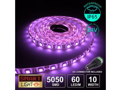 24V/5m SMD 5050 IP65 Waterproof Strip 300 LED - PINK