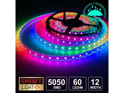 24V/5M SMD 5050 IP67 Sealed Waterproof Strip 300 LED - RGB Strip Only