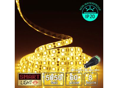 12V/10m SMD 5050 IP20 Non-Waterproof Strip 600 LED - YELLOW