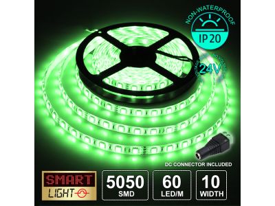 24V/1M SMD 5050 IP20 Non-Waterproof Strip 60 LED - GREEN