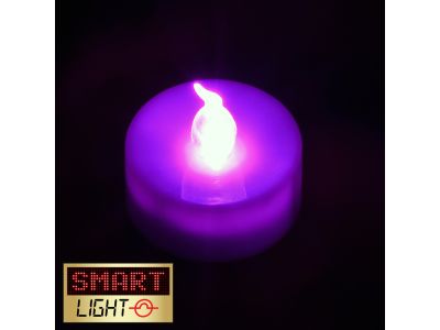 PURPLE Flameless Flickering LED Tealights