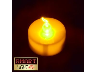 YELLOW Flameless Flickering LED Tealights