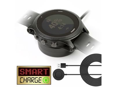 SmartCharge USB Flat Desktop Charger with 1M Data Cable For Garmin D2 Delta inc PX and S