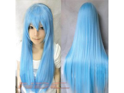 W367 -- 80cm Straight Wig - LIGHT BLUE