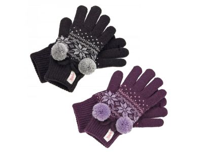 Ladies Tottie Nevis Thermal Fleecy Lined Extra-Warm Knitted Gloves Winter Riding