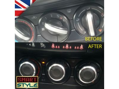 BLACK Aluminium Air-Con Knob Set for Nissan Qashqai/+2 BLACK