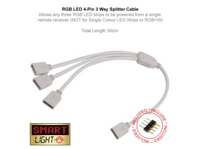 3-Way Splitter for RGB LED Lights