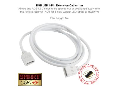 1m 4 Pin Extension Cable 