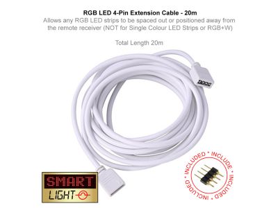 20m 4 Pin Extension Cable 