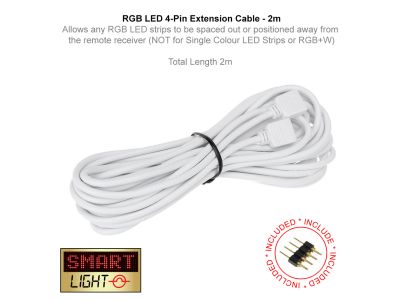 2m 4 Pin Extension Cable 