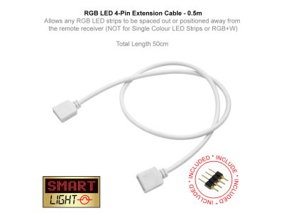 0.5m 4 Pin Extension Cable 