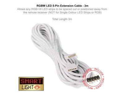 3m 5 Pin Extension Cable 