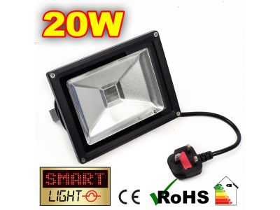 L879 -- SmartLight Cool White Floodlight with UK PLUG -20W