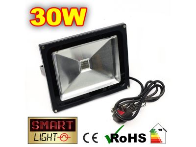 L879 -- SmartLight Cool White Floodlight with UK PLUG - 30W