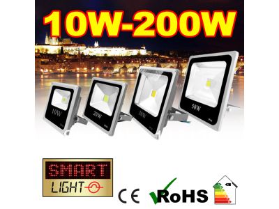 SmartLight Cool White Slim Floodlight with UK PLUG