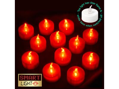 Smartlight RED Flameless LED Tealights