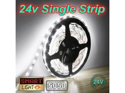 5050 1-20M LED Flexible 24V Strip - WHITE