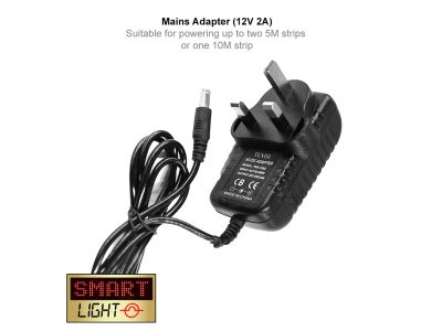12V 2A DC Adapter for LED Lights