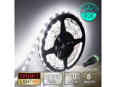 12V/5M SMD 2835 IP20 Non-Waterproof Strip 300 LED - COOL WHITE